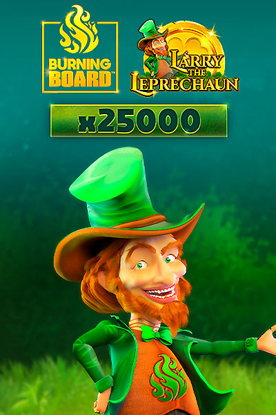 Larry the Leprechaun Burning Board